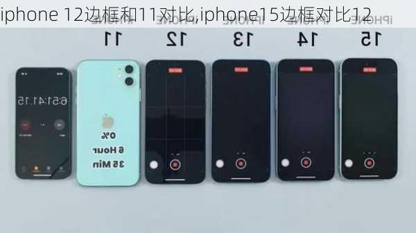 iphone 12边框和11对比,iphone15边框对比12