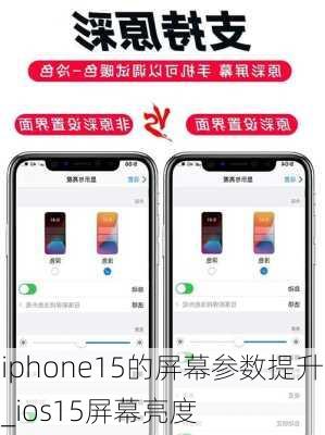 iphone15的屏幕参数提升_ios15屏幕亮度