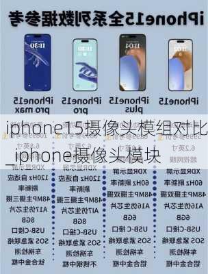 iphone15摄像头模组对比_iphone摄像头模块