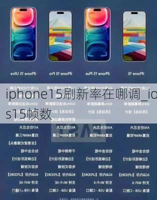 iphone15刷新率在哪调_ios15帧数