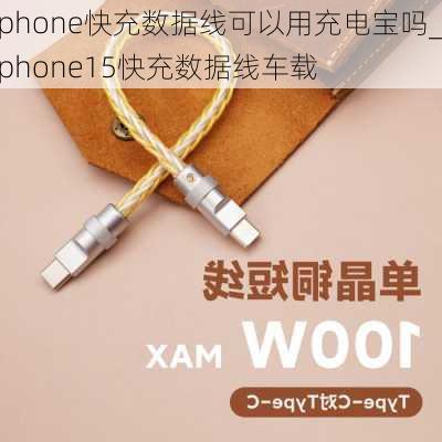 iphone快充数据线可以用充电宝吗_iphone15快充数据线车载