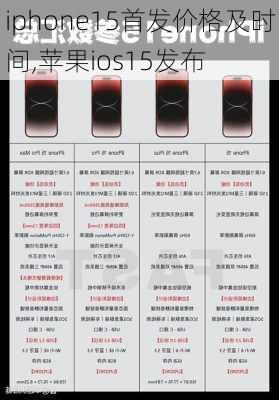 iphone15首发价格及时间,苹果ios15发布