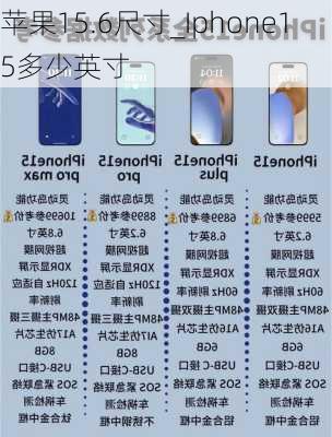 苹果15.6尺寸_Iphone15多少英寸