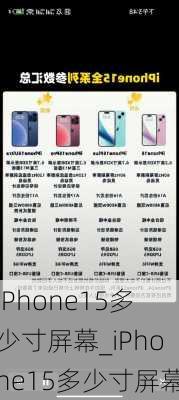 iPhone15多少寸屏幕_iPhone15多少寸屏幕