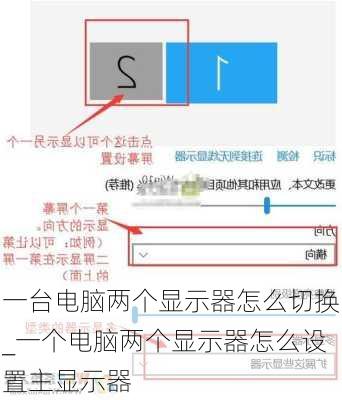 一台电脑两个显示器怎么切换_一个电脑两个显示器怎么设置主显示器