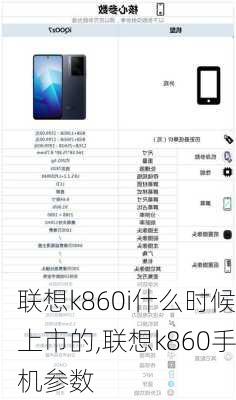 联想k860i什么时候上市的,联想k860手机参数