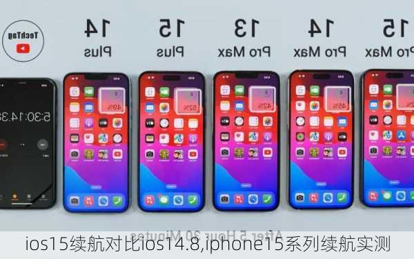 ios15续航对比ios14.8,iphone15系列续航实测