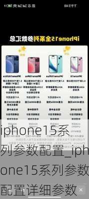 iphone15系列参数配置_iphone15系列参数配置详细参数