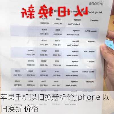 苹果手机以旧换新折价,iphone 以旧换新 价格