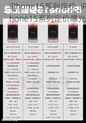 iPhone15系列定价_iPhone15系列定价曝光