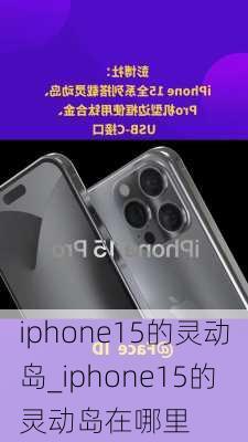 iphone15的灵动岛_iphone15的灵动岛在哪里