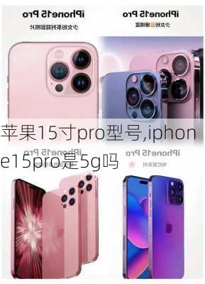 苹果15寸pro型号,iphone15pro是5g吗