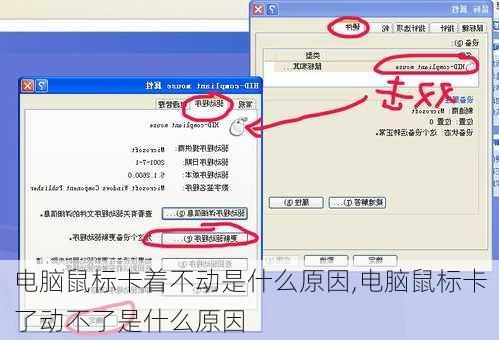 电脑鼠标卡着不动是什么原因,电脑鼠标卡了动不了是什么原因