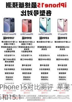 iPhone15对比测评_苹果15和15.1