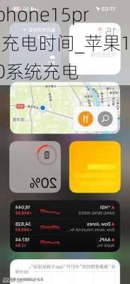 iphone15pro充电时间_苹果15.0系统充电