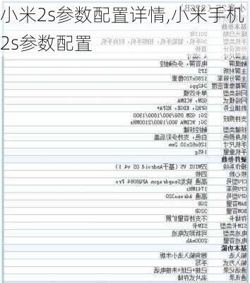 小米2s参数配置详情,小米手机2s参数配置