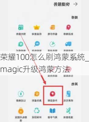 荣耀100怎么刷鸿蒙系统_magic升级鸿蒙方法