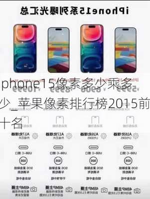 iphone15像素多少乘多少_苹果像素排行榜2015前十名