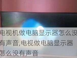 电视机做电脑显示器怎么没有声音,电视做电脑显示器怎么没有声音