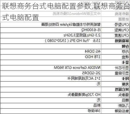 联想商务台式电脑配置参数,联想商务台式电脑配置