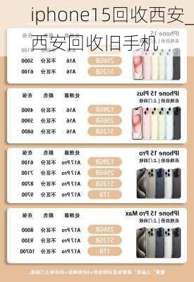 iphone15回收西安_西安回收旧手机