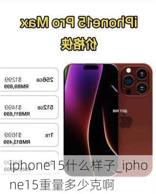 iphone15什么样子_iphone15重量多少克啊