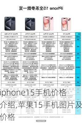 iphone15手机价格介绍,苹果15手机图片及价格