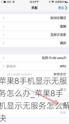 苹果8手机显示无服务怎么办_苹果8手机显示无服务怎么解决