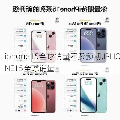 iphone15全球销量不及预期,IPHONE15全球销量