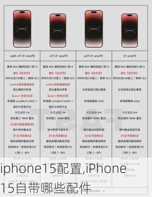 iphone15配置,iPhone15自带哪些配件