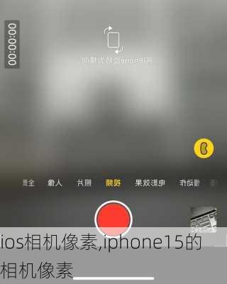 ios相机像素,iphone15的相机像素