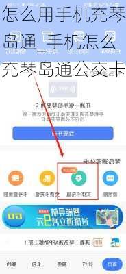 怎么用手机充琴岛通_手机怎么充琴岛通公交卡