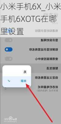 小米手机6X_小米手机6XOTG在哪里设置