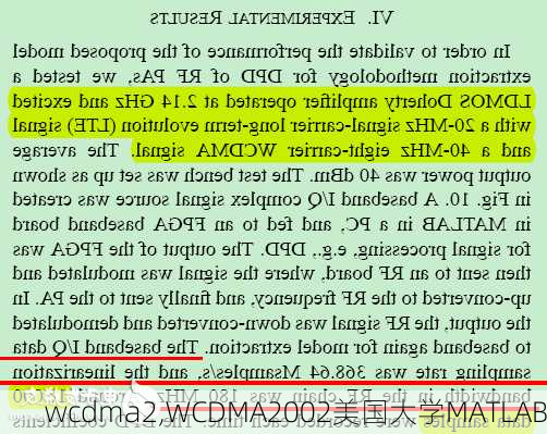 wcdma2,WCDMA2002美国大学MATLAB