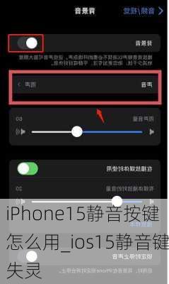 iPhone15静音按键怎么用_ios15静音键失灵