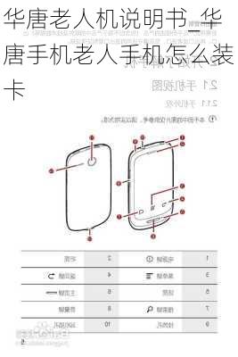 华唐老人机说明书_华唐手机老人手机怎么装卡