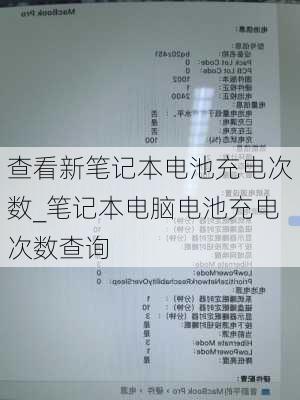 查看新笔记本电池充电次数_笔记本电脑电池充电次数查询