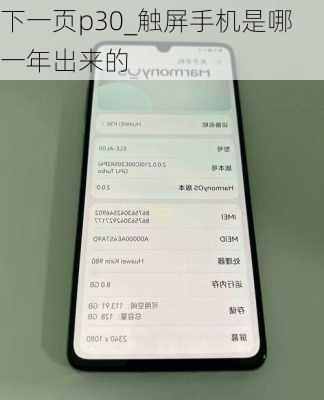 下一页p30_触屏手机是哪一年出来的