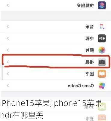 iPhone15苹果,Iphone15苹果hdr在哪里关