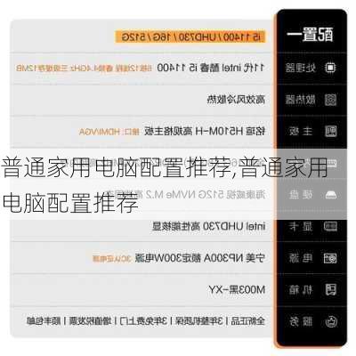 普通家用电脑配置推荐,普通家用电脑配置推荐