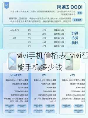 vivi手机价格表_vivi智能手机多少钱