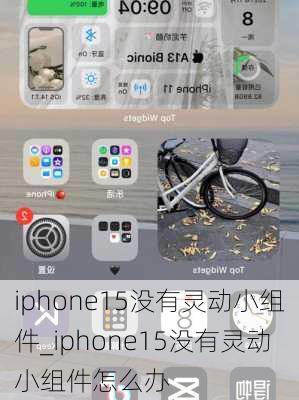 iphone15没有灵动小组件_iphone15没有灵动小组件怎么办