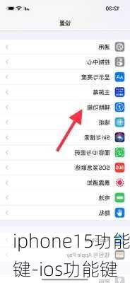 iphone15功能键-ios功能键