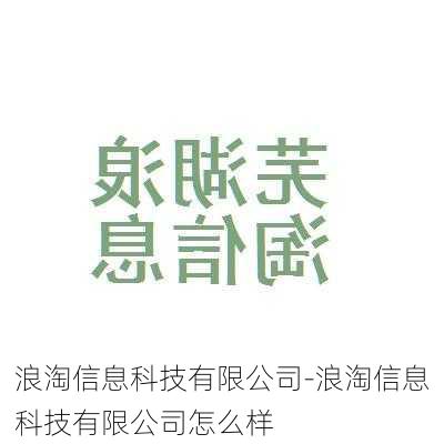 浪淘信息科技有限公司-浪淘信息科技有限公司怎么样