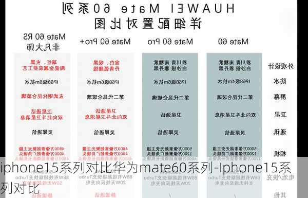 iphone15系列对比华为mate60系列-Iphone15系列对比