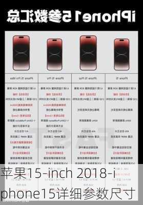 苹果15-inch 2018-iphone15详细参数尺寸