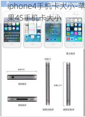 iphone4手机卡大小-苹果4S手机卡大小