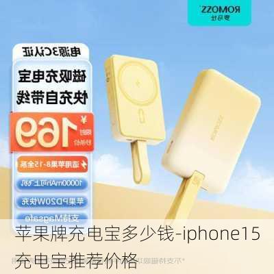 苹果牌充电宝多少钱-iphone15充电宝推荐价格