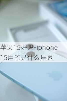 苹果15好吗-iphone15用的是什么屏幕