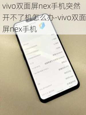 vivo双面屏nex手机突然开不了机怎么办-vivo双面屏nex手机